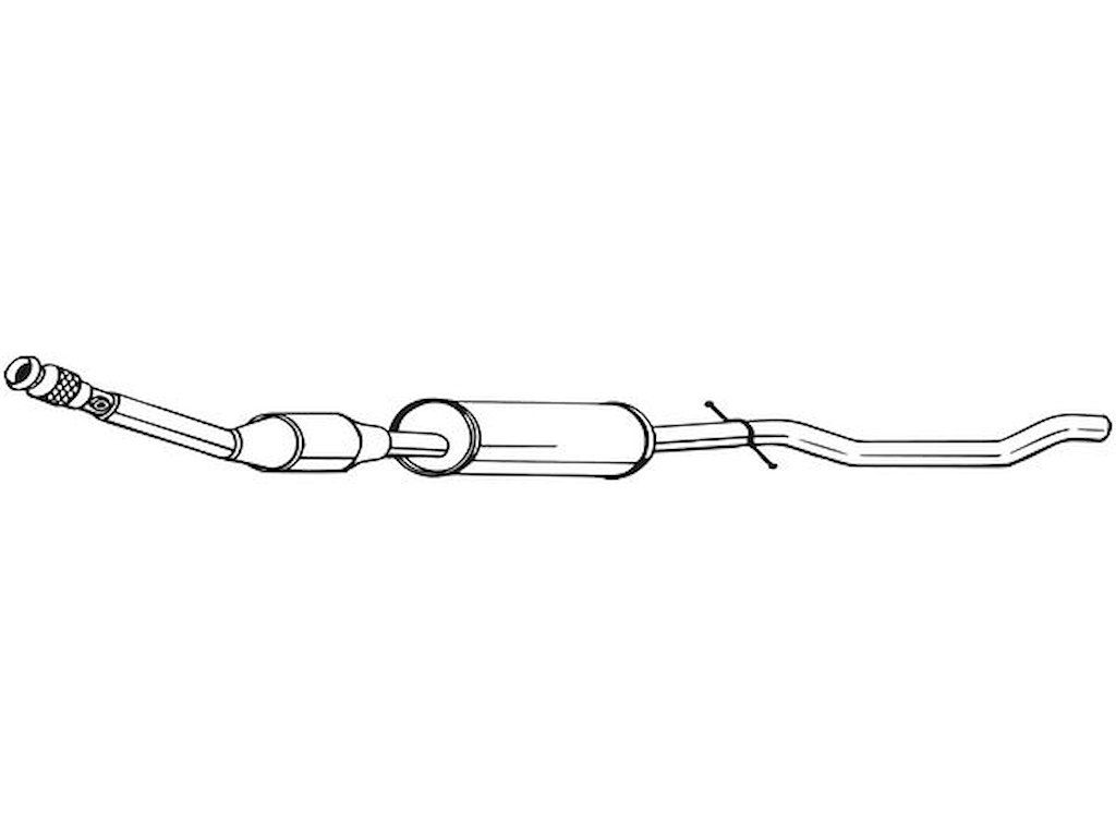 Catalytic Converter, with mounting parts, Emission Standard: Euro 3