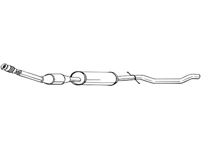 Catalytic Converter, with mounting parts, Emission Standard: Euro 3