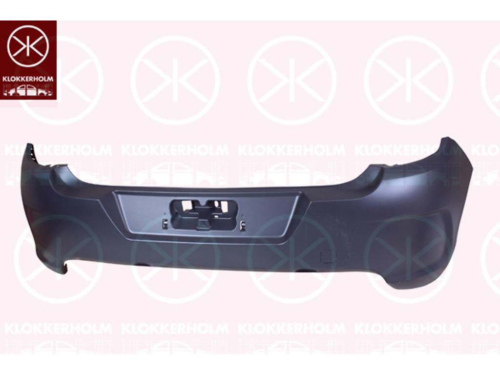 Bumper, w/primer, Rear