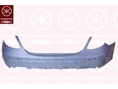 Bumper, w/primer, Rear, with hole(s) for park distance control, Trim Level: AMG LINE