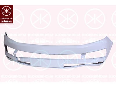 Bumper, w/primer, MULTIVAN, Front, with hole(s) for fog lights