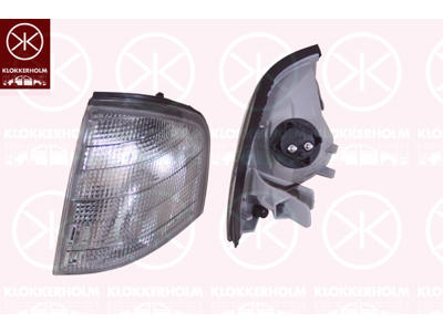 Blinker, med lamphållare, rökgrå, Höger