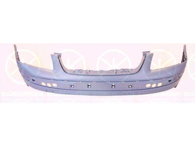 Bumper, w/primer, for vehicles without headlamp cleaning system, Front, Upper section