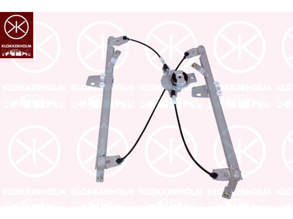 Window Regulator, 4-dr, without electric motor, Electric, Right Front