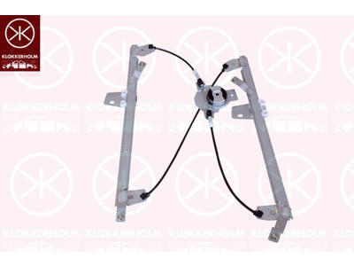 Window Regulator, 4-dr, without electric motor, Electric, Left Front