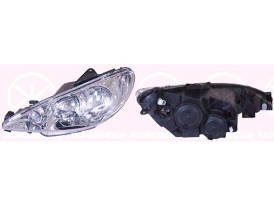 Fofényszóró, H7/H1, fényszórómagasság-állítású jármuvekhez, jobb, Kivilágítás erossége [lx]: 12.5