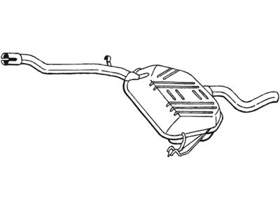 Centre Muffler, See accessories list for additionally required parts:  