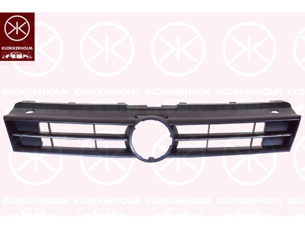 Kølergitter, ikke til køretøjsudstyrsserie/-variant: Blue Motion , med liste, krom