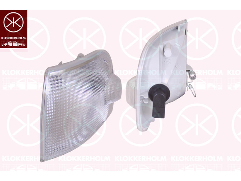 Direction Indicator, Multivan, Caravelle, with bulb holder, white, Left
