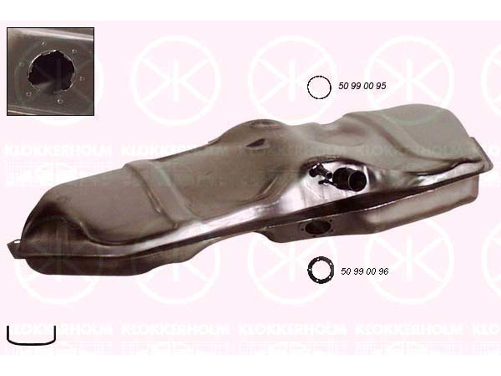 Fuel Tank, 52L, Multipoint Injection, with gaskets/seals