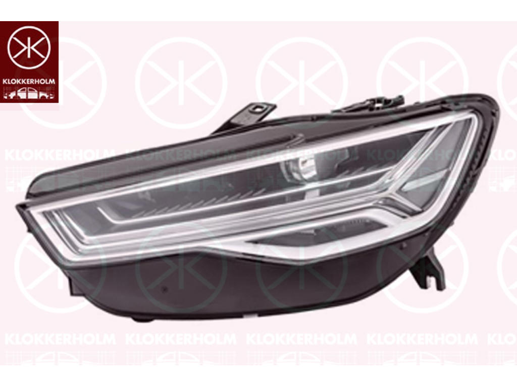 Headlight, Left, Light Design: Matrix, with indicator (LED), Light Function: with dynamic indicator light, with daytime running light (LED), without control unit, Hella