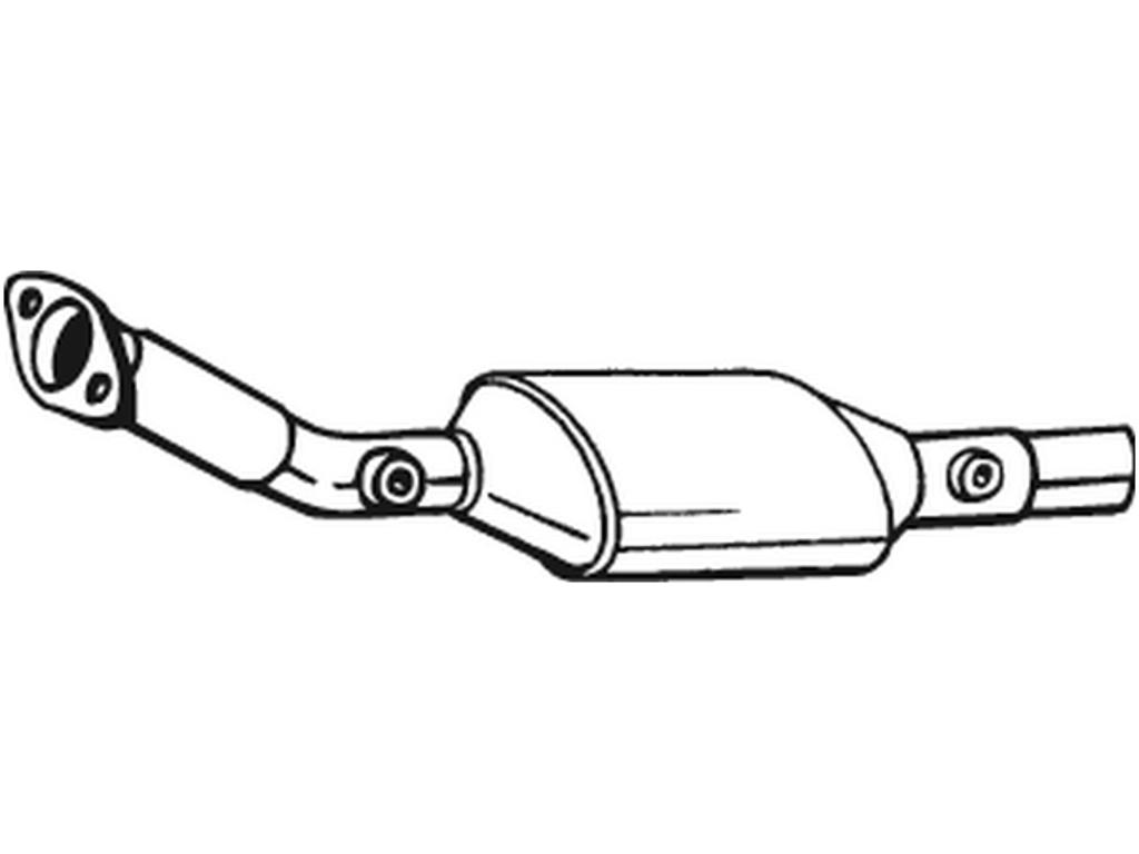 Catalytic Converter, with mounting parts, Emission Standard: Euro 3