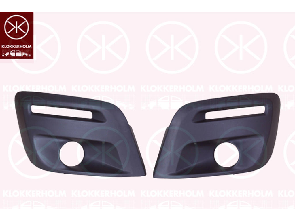Ventilation Grille, bumper, Front, with hole(s) for fog lights, Vehicle Equipment Line/Variant: SÆT, Model Year to: 2015