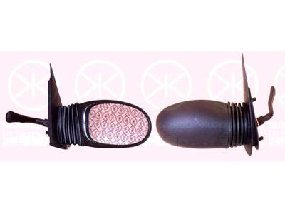 Buitenspiegel, Bol-vormig, Instellen: stangen, rechts