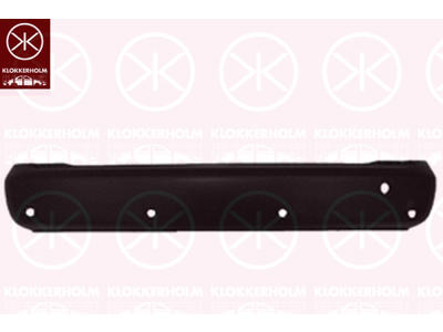 Bumper, Rear, dark grey, with hole(s) for park distance control, Trim Level: KORT MODEL