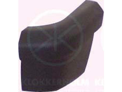 Bumper, black, Left Front