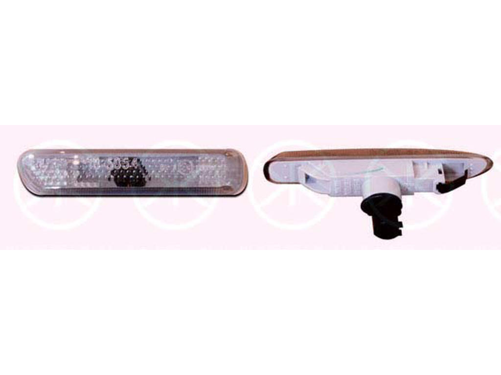 Blinker, med lamphållare, rökgrå, Höger, sidoinstallation