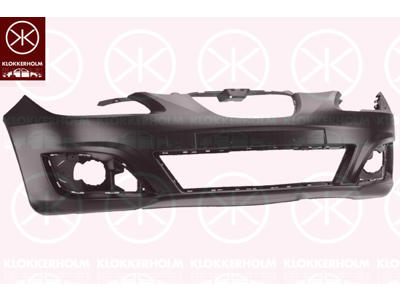 Bumper, w/primer, Front, with hole(s) for fog lights, not for trim level: Cupra, FR