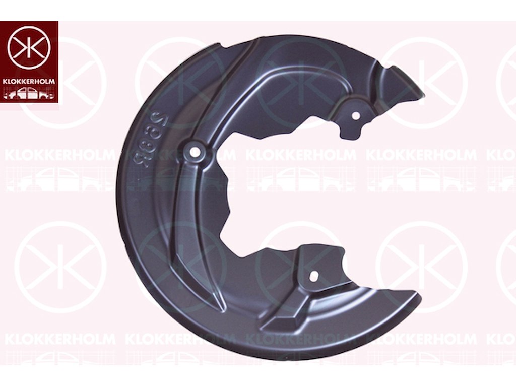 Stænkskærm, bremseskive, Bagaksel højre, forzinket, til bremseskivediameter [mm]: 268