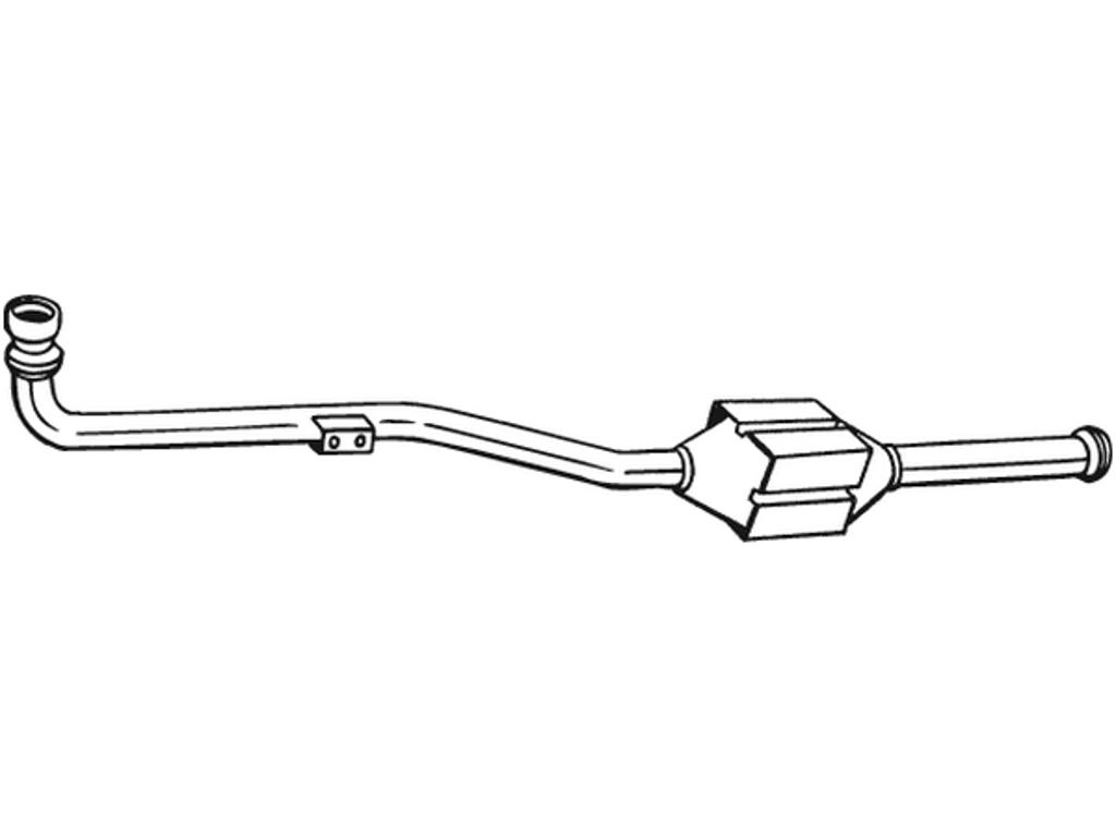 Catalytic Converter, with mounting parts, Emission Standard: Euro 3