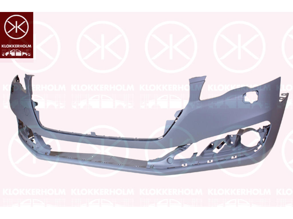 Bumper, w/primer, Front, with hole(s) for washer nozzle