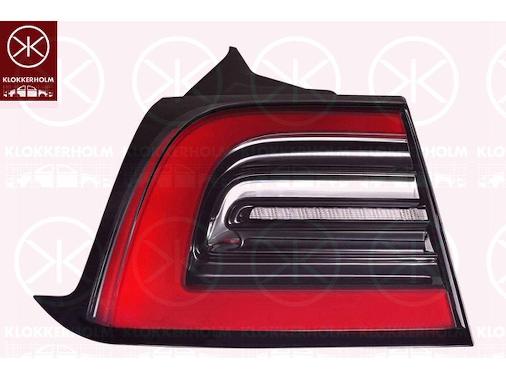 Tail Light Assembly, LED, Left, Outer section