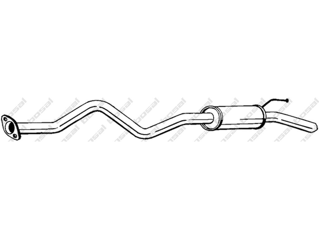 Rear Muffler, See accessories list for additionally required parts:  