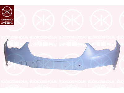 Bumper, Front, with hole(s) for park distance control, Upper section, Number of bores: 2