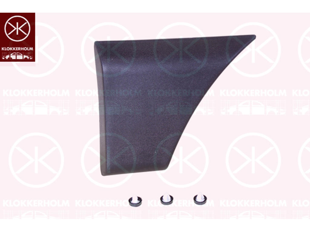 Trim/Protection Strip, wing, Front Section, Left Rear, black