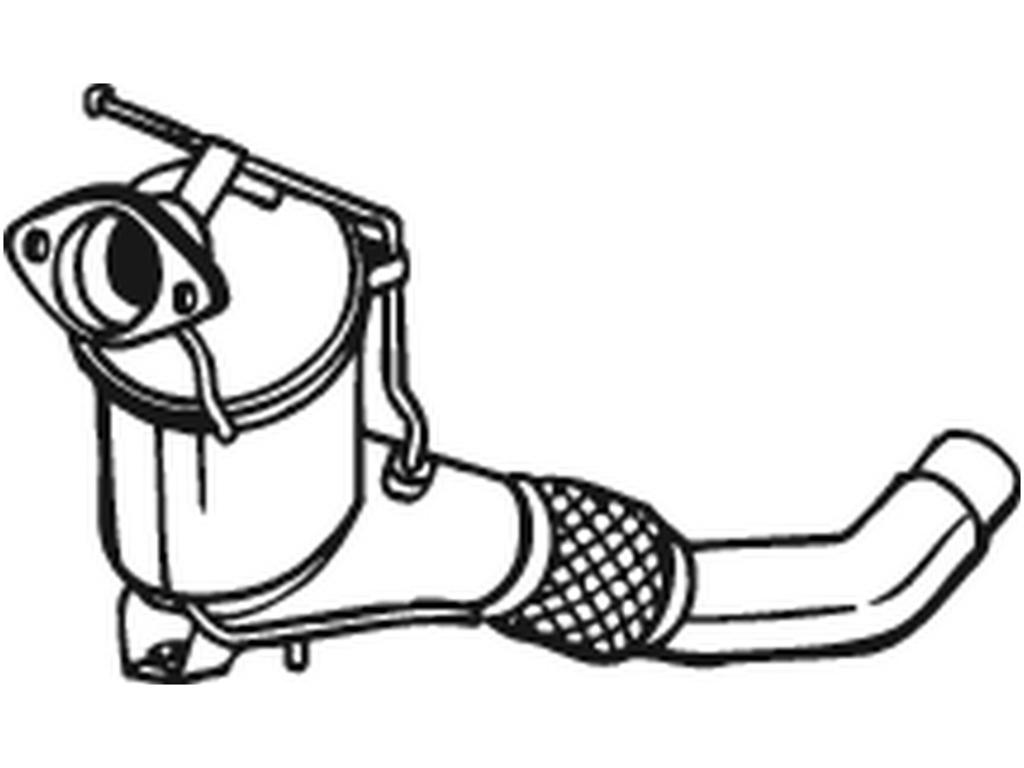 Catalytic Converter, with mounting parts, Emission Standard: Euro 3