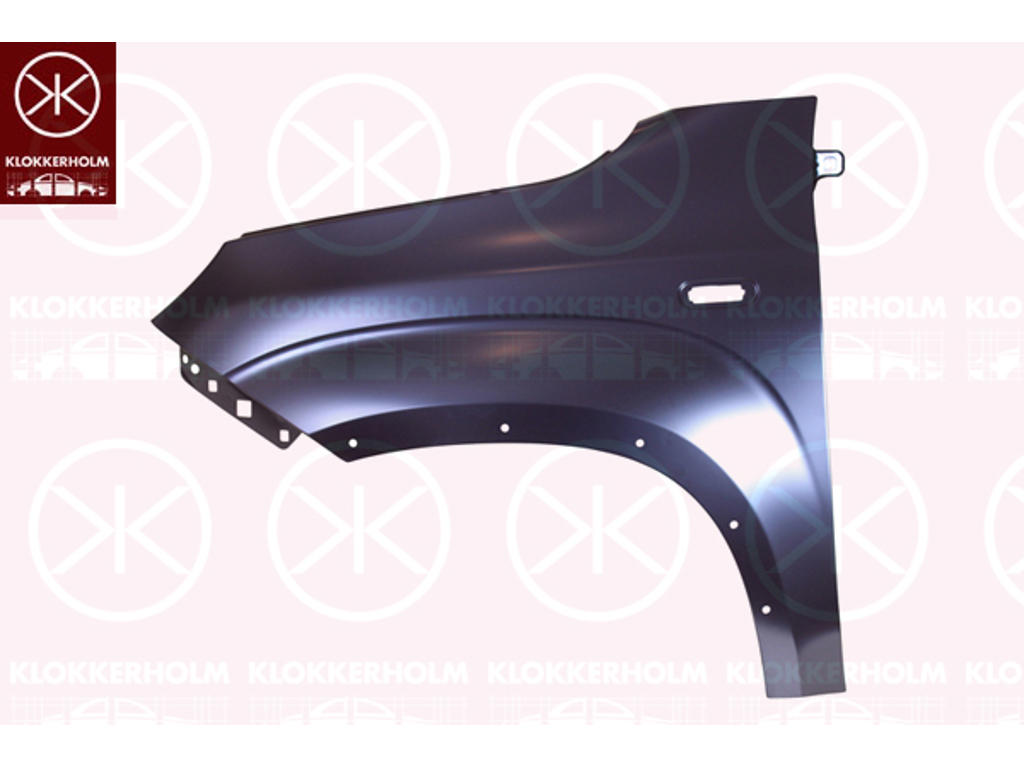 Wing, Right Front, with holes for trim/protective strip, with hole for direction indicator, Vehicle Equipment Line/Variant: OFFROAD