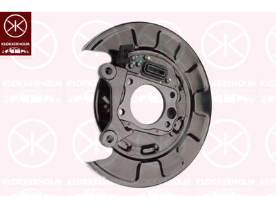 Splash Guard, brake disc, for vehicles with ABS, Rear Axle Left