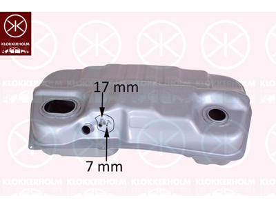 Brændstoftank, 4 WD, med pakninger, Tankkapacitet [liter]: 58