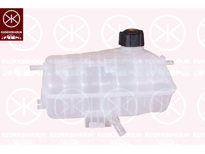 Expansietank, koelvloeistof, Met deksel