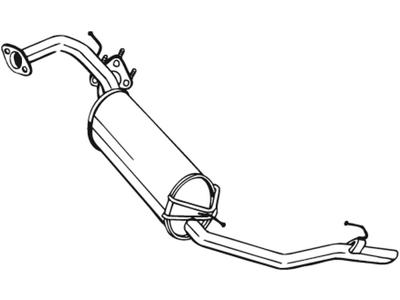 Rear Muffler, See accessories list for additionally required parts:  