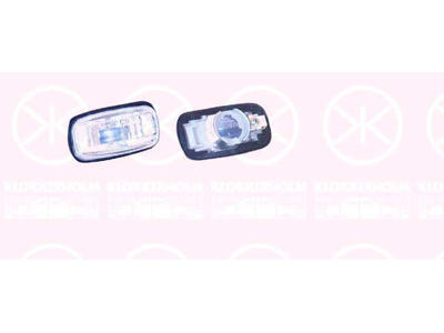 Direction Indicator, lateral installation, white, without bulb holder