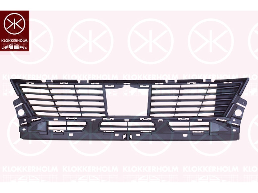 Kylargrill, Fram, svart, underdel, Fordonsutrustningslinje/-variant: LED
