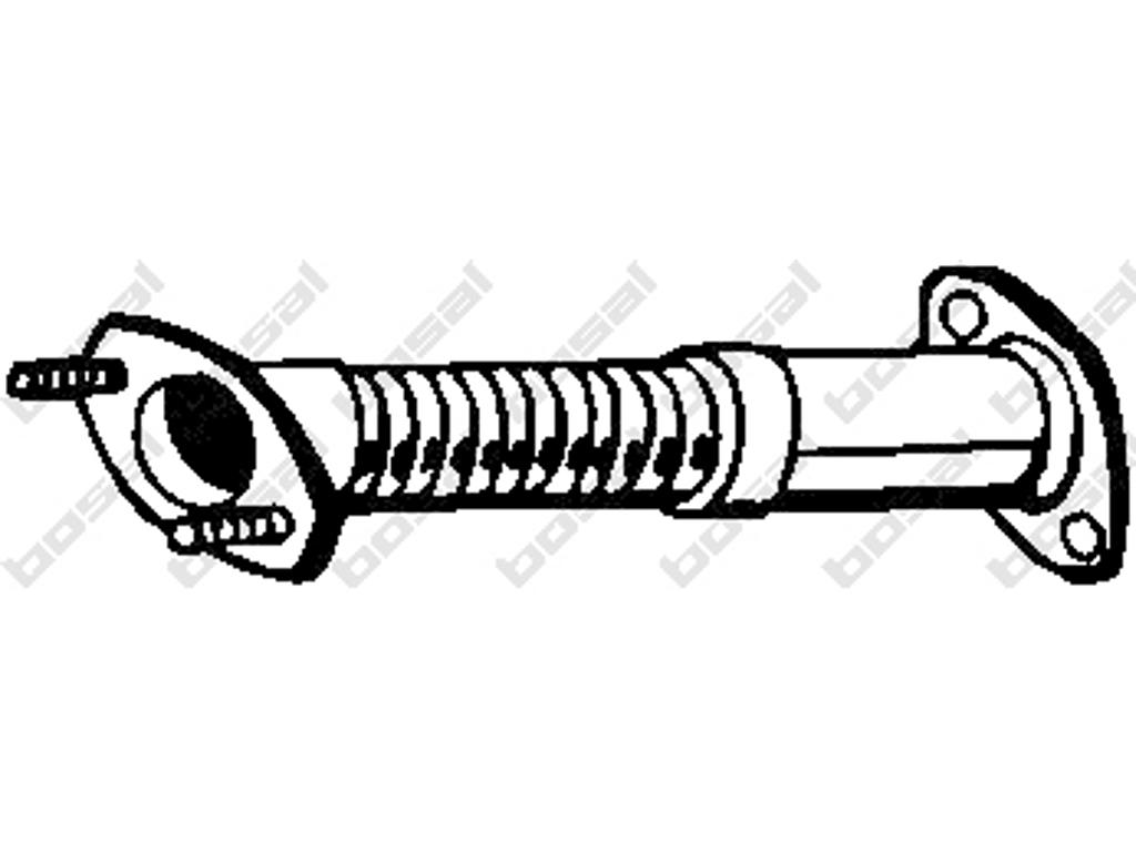 Exhaust Pipe, See accessories list for additionally required parts:  