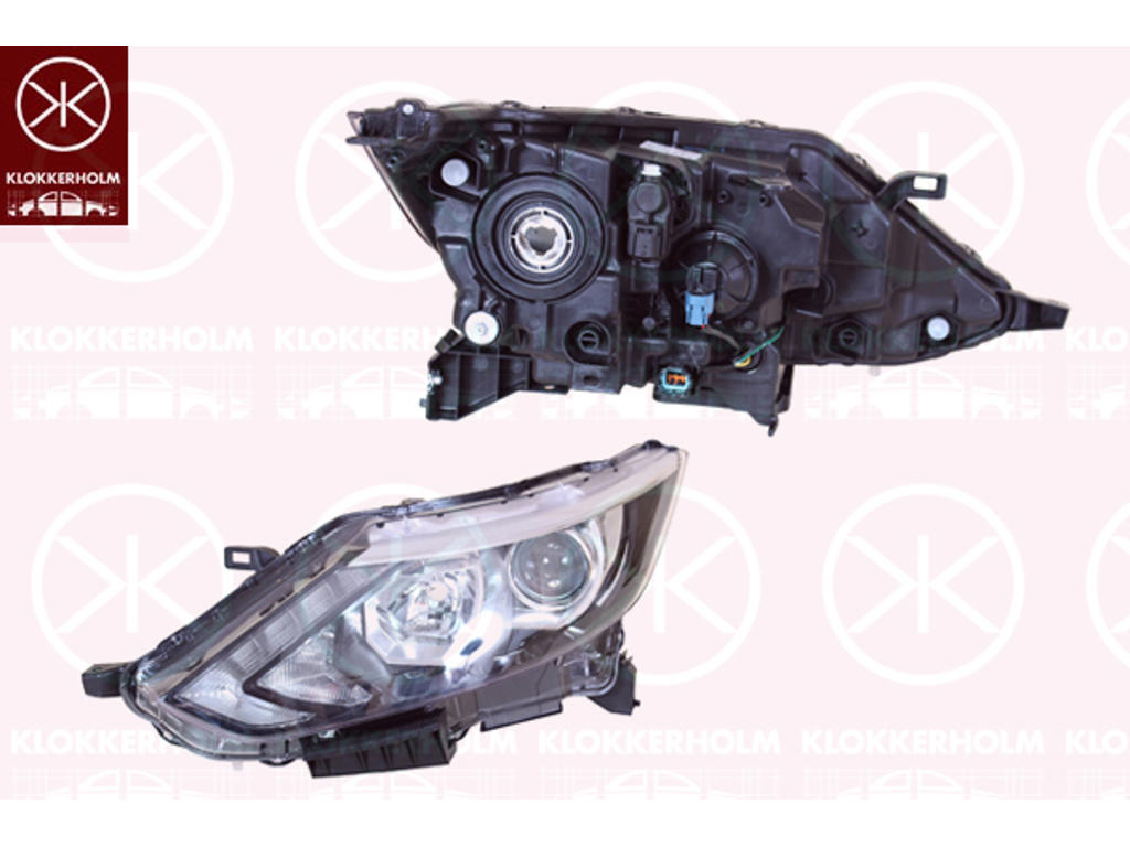 Headlight, Left, Illuminance [lx]: 20, H7, H11, with motor for headlamp levelling, with daytime running light (LED)