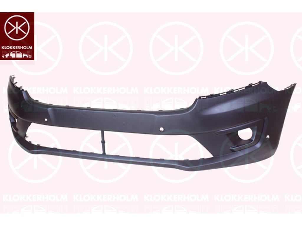Bumper, Front, with hole(s) for fog lights, with hole(s) for park distance control, w/primer