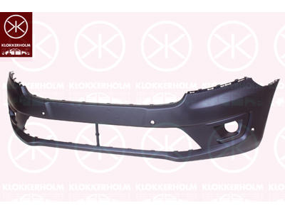 Bumper, Front, with hole(s) for fog lights, with hole(s) for park distance control, w/primer