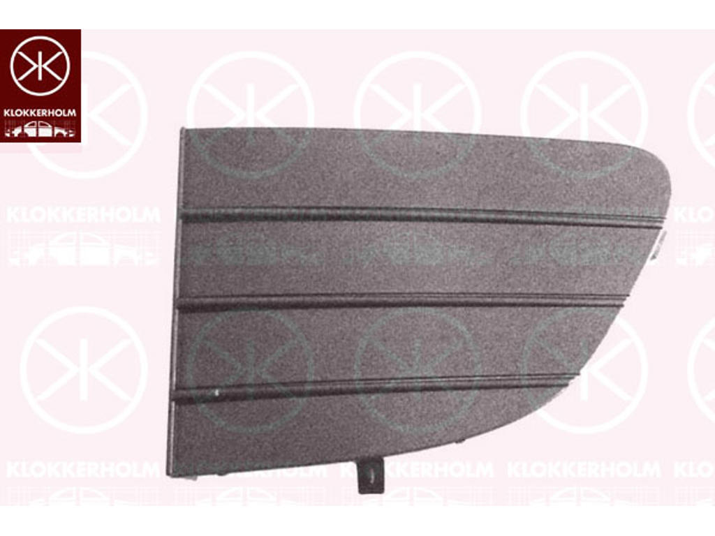 Ventilation Grille, bumper, Left Front, Lower Section, dark grey