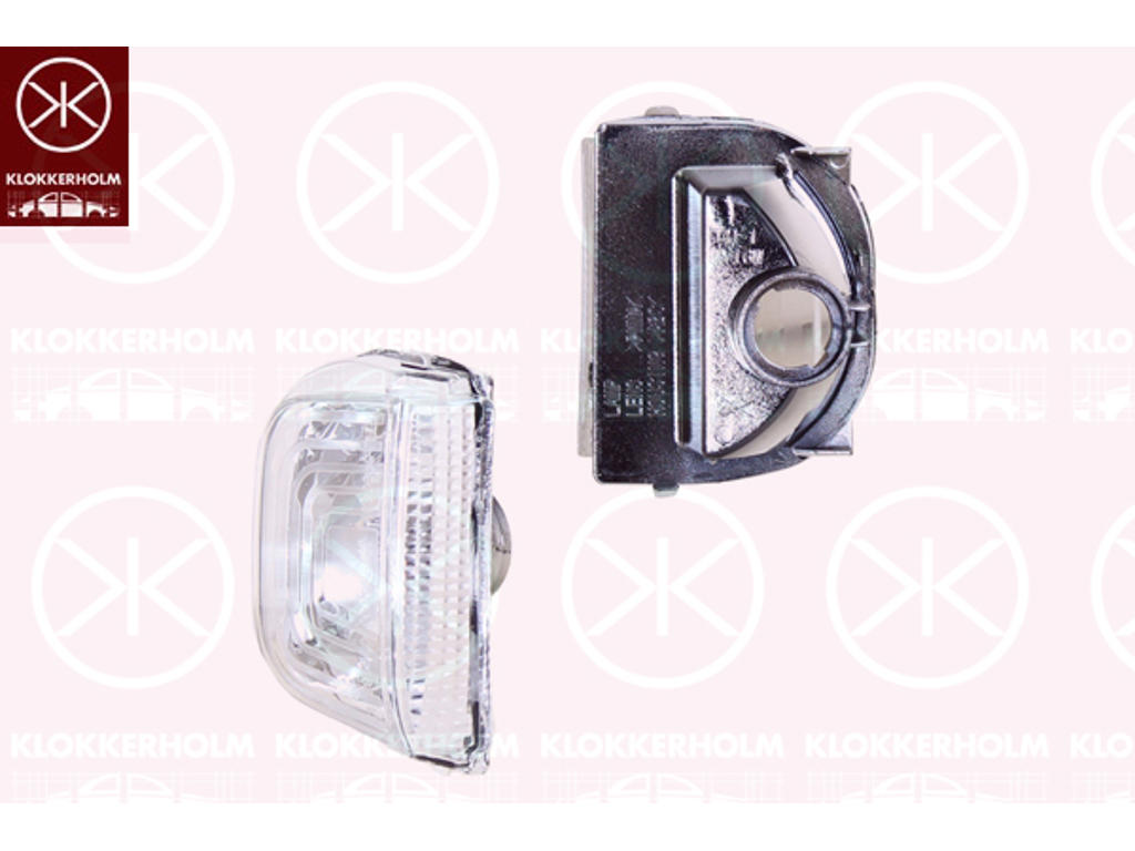 Direction Indicator, Left, Exterior Mirror, Short mirror arm