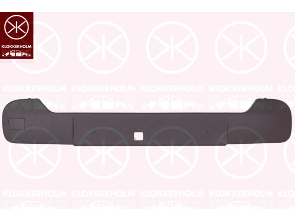 Trim/Protection Strip, bumper, Front, black