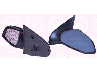 Exterior Mirror, Left, for electric mirror adjustment, Electronically foldable, Number of pins: 7, Heatable, Aspherical, Connector Shape: angular, w/primer