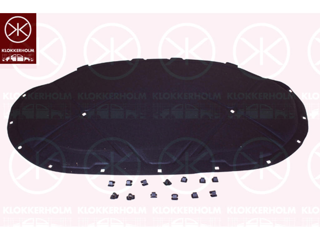 Engine Compartment Noise Insulation, Centre Section, Fitting Position: Bonnet