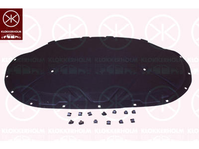 Engine Compartment Noise Insulation, Centre Section, Fitting Position: Bonnet