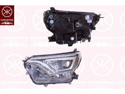 Forlygte, højre, LED, med kørelys (LED), WY21W, med indstillingsmotor for LWR