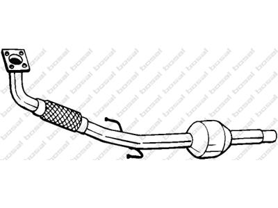 Catalytic Converter, with mounting parts, Emission Standard: Euro 3