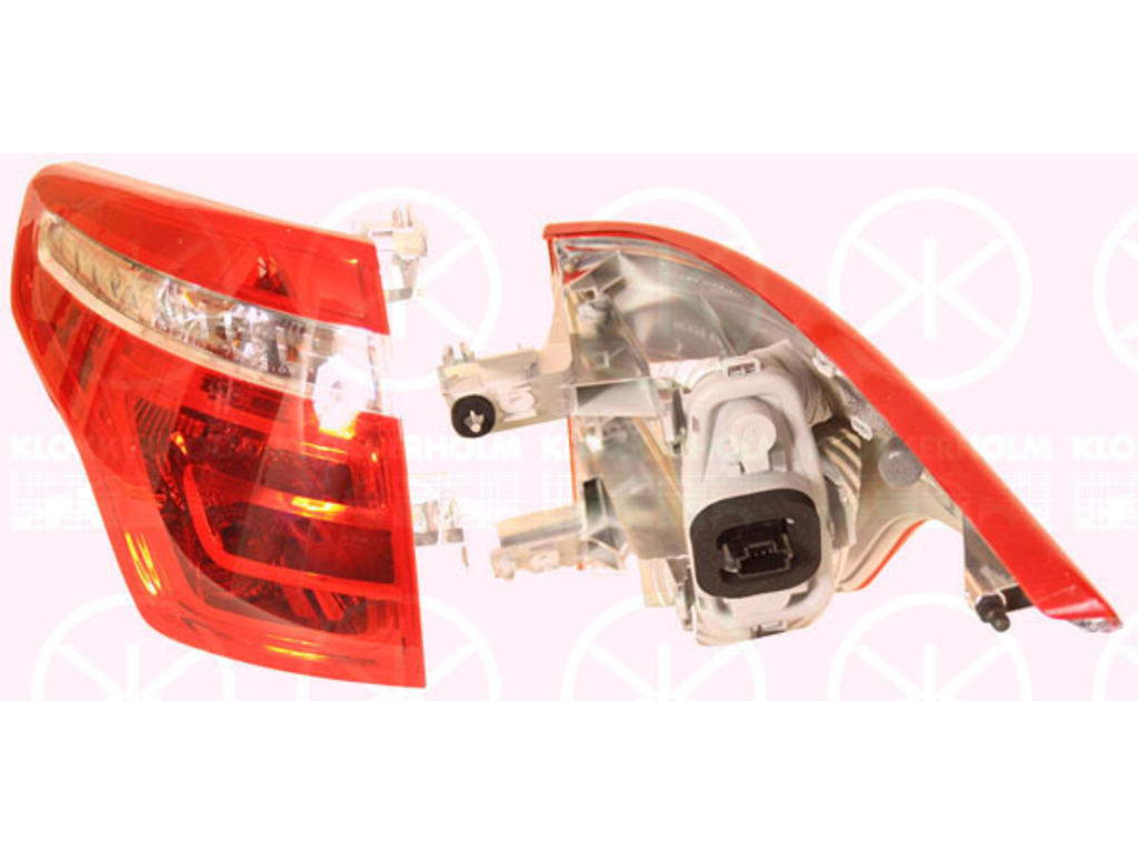 kombinuotas galinis žibintas, su lemputes laikikliu, kaire, išorinis skyrius, AL